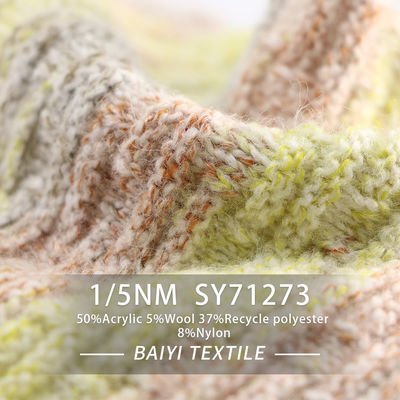 Lightweight Breathable Recycled Fabric Yarn , Multipurpose Recycled Blended Yarn
